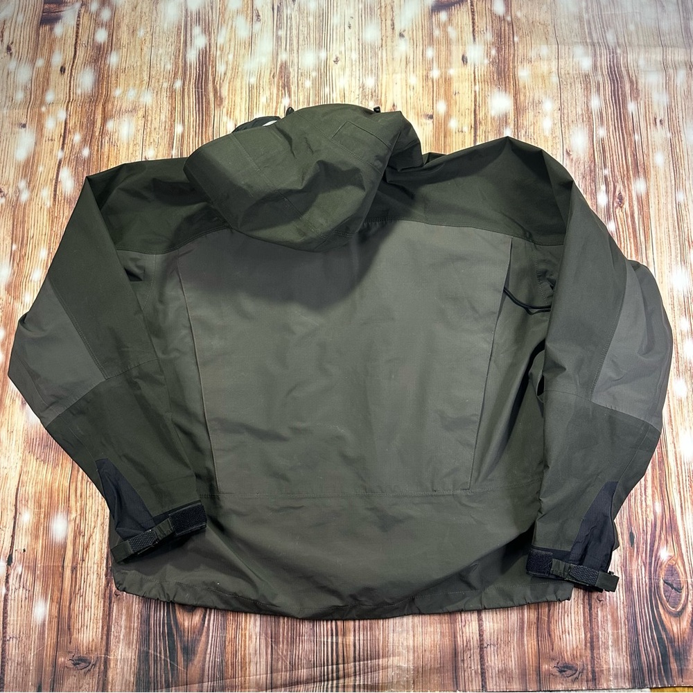 Simms Mens Goretex Wading Jacket Full Zip Hooded Size XL - Picture 3 of 16